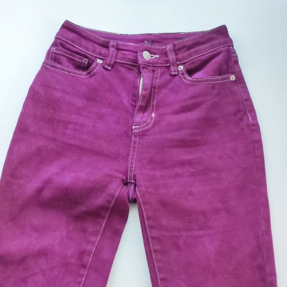 Joe Fresh High-rise Flare jeans women's size 25 purple - Picture 2 of 14